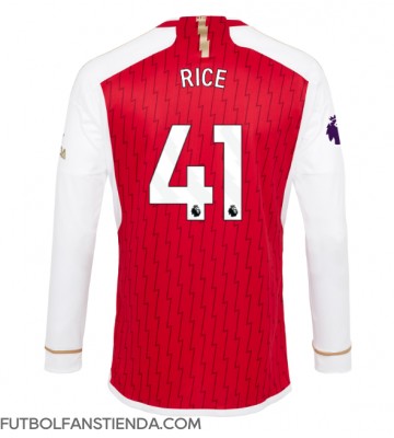 Arsenal Declan Rice #41 Primera Equipación 2023-24 Manga Larga